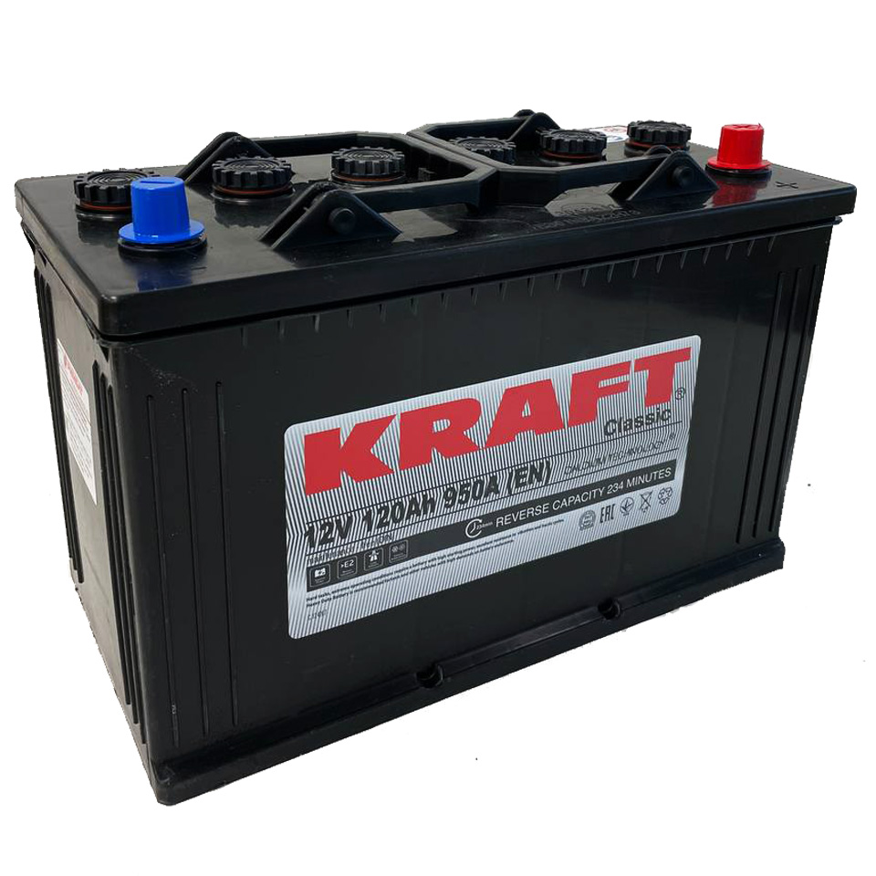 Аккумулятор KRAFT 120 R+