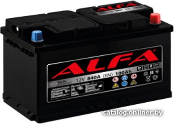 Аккумулятор ALFA Hybrid 100 R (100 А·ч)