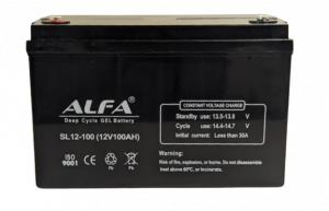 Аккумулятор ALFA 12V-100Ah(C20) L (тяговый)