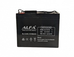 Аккумулятор ALFA 12V-80Ah(C20) L (тяговый)
