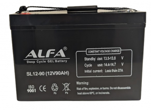 Аккумулятор ALFA 12V-90Ah(C20) L (тяговый)